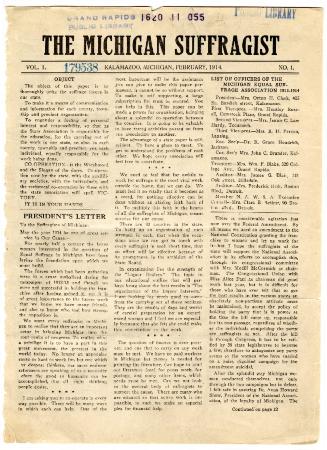 The Michigan Suffragist, February 1914