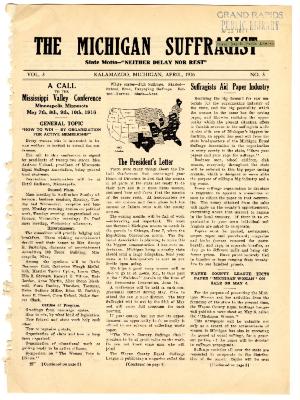 The Michigan Suffragist, April 1916