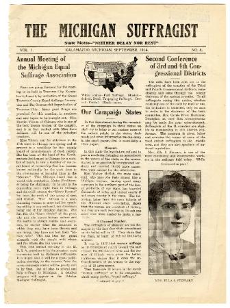 The Michigan Suffragist, September 1914
