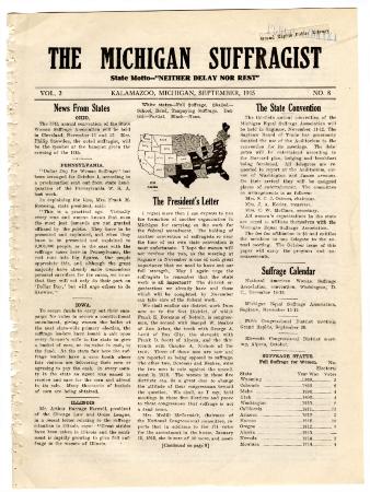 The Michigan Suffragist, September 1915