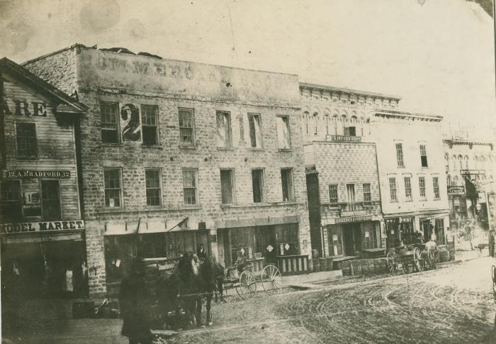 Campau Square view, 1872