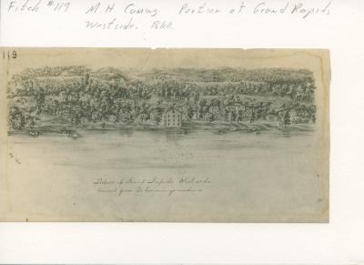 Grand Rapids view, 1860