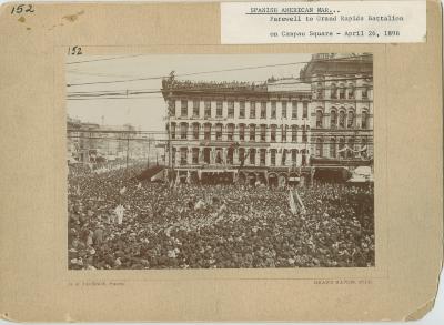 Campau Square view, 1898