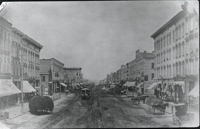 Monroe Street view, 1870