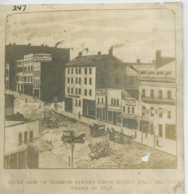 Monroe Center view, 1858