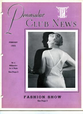 Peninsular Club News, February 1935