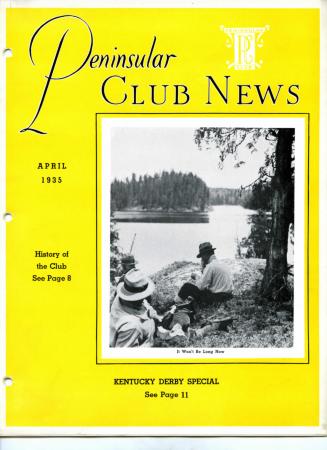 Peninsular Club News, April 1935