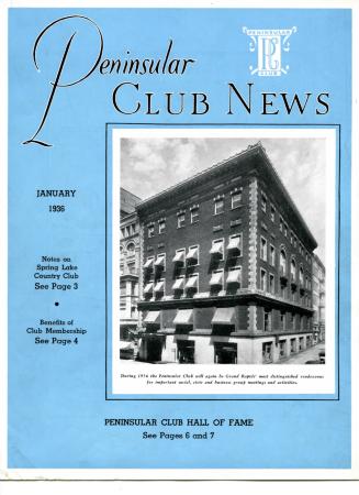 Peninsular Club News, January 1936