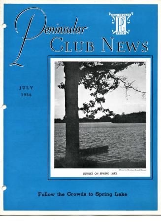 Peninsular Club News, July 1936