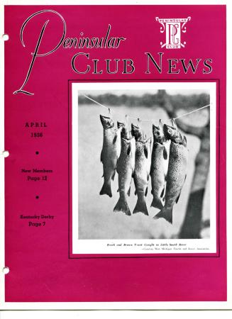 Peninsular Club News, April 1936