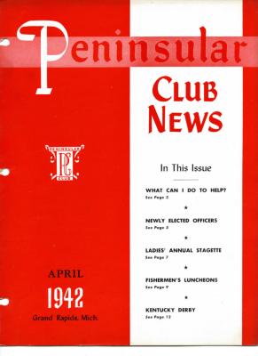 Peninsular Club News, April 1942