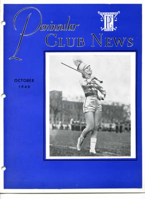 Peninsular Club News, October 1940