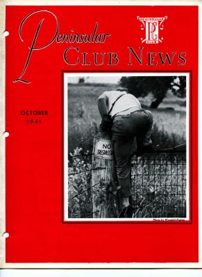 Peninsular Club News, October 1941