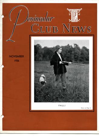 Peninsular Club News, November 1936