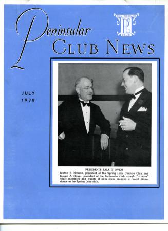 Peninsular Club News, July 1938