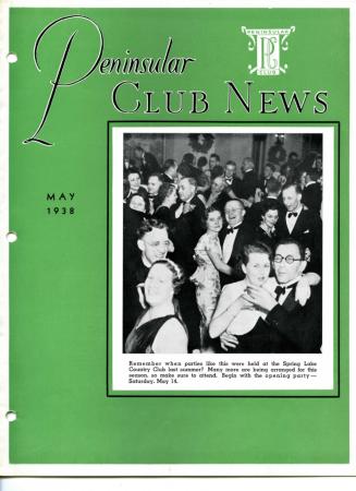 Peninsular Club News, May 1938