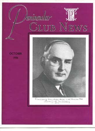 Peninsular Club News, October 1936