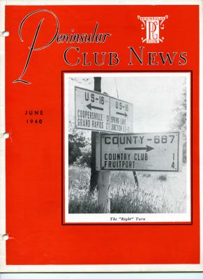 Peninsular Club News, June 1940