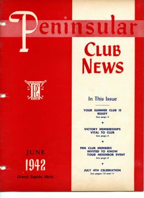 Peninsular Club News, June 1942