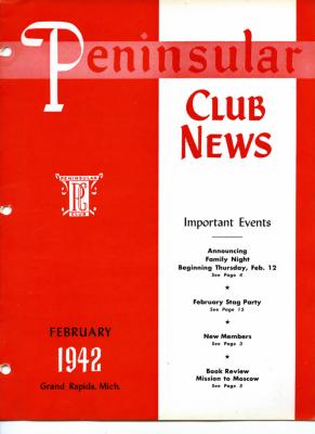 Peninsular Club News, February 1942