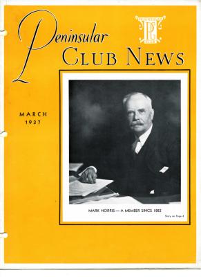 Peninsular Club News, March 1937