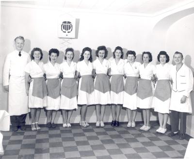 Serving staff at Colony Restaurant