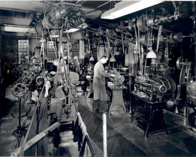 Bissell Carpet Sweeper Company factory interior