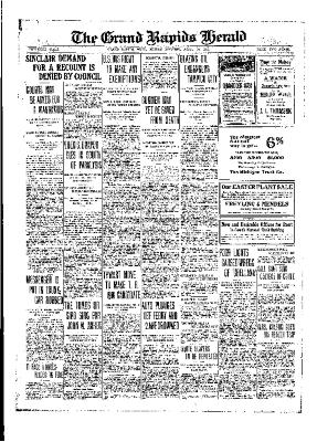 Grand Rapids Herald, Friday, April 10, 1914