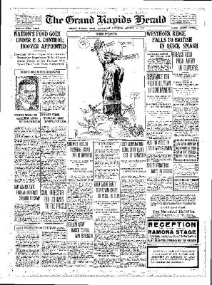 Grand Rapids Herald, Saturday, August 11, 1917