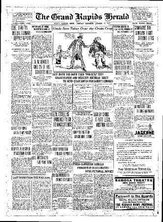 Grand Rapids Herald, Monday, August 20, 1917