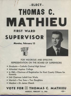 Tom Mathieu Campaign Brochure