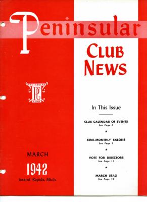 Peninsular Club News, March 1942