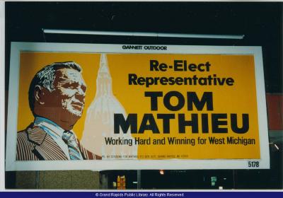 Election Billboard for State Representative Tom Mathieu