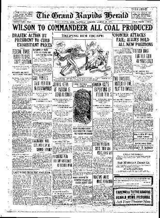 Grand Rapids Herald, Saturday, August 18, 1917