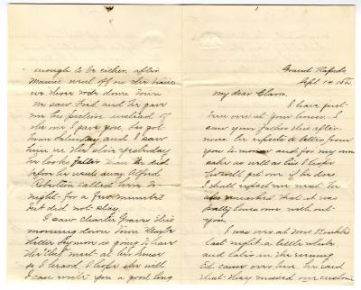 Letter from Cassie to Clara Comstock Russell (September 14, 1880)