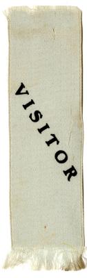 Visitor ribbon