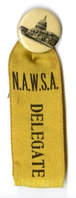 N.A.W.S.A. delegate button and ribbon