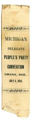 People’s Party Convention ribbon