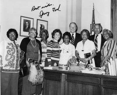 William Glenn with Gerald Ford