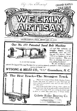Weekly Artisan, February 12, 1910