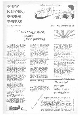 New River Free Press, October, 1974