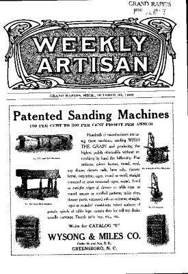 Weekly Artisan, October 30, 1909