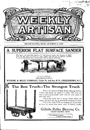Weekly Artisan, October 9, 1909