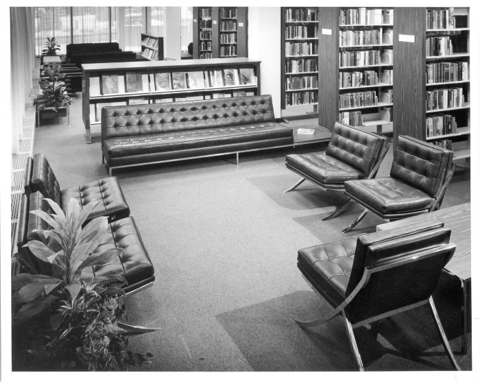 Main Library interior views, circa 1968