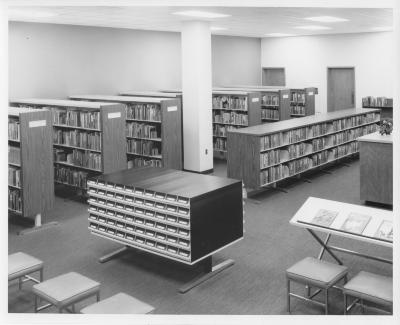 Main Library interior views, circa 1969