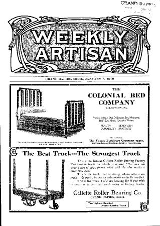 Weekly Artisan, January 8, 1910