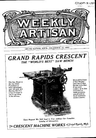 Weekly Artisan, December 18, 1909