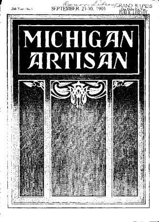 Michigan Artisan, September 25, 1905