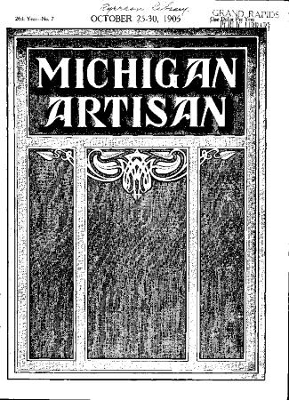 Michigan Artisan, October 25, 1905