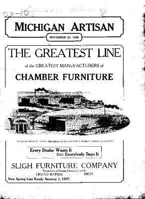 Michigan Artisan, November 25, 1906